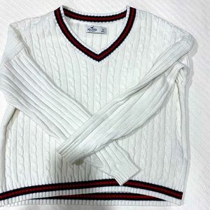 Hollister preppy v-neck sweater